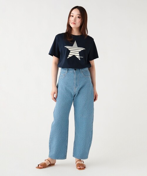 BEAMS HEART（ビームスハート）の「フロッキー スター Tシャツ（Tシャツ/カットソー・レディース・オフホワイト/チャコールグレー/ネイビー・MEDIUM/LARGE）」の22枚目の写真