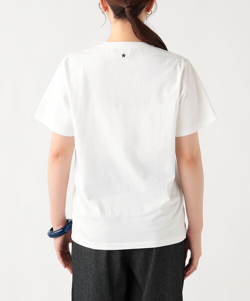 BEAMS HEART（ビームスハート）の「フロッキー スター Tシャツ（Tシャツ/カットソー・レディース・オフホワイト/チャコールグレー/ネイビー・MEDIUM/LARGE）」の17枚目の写真