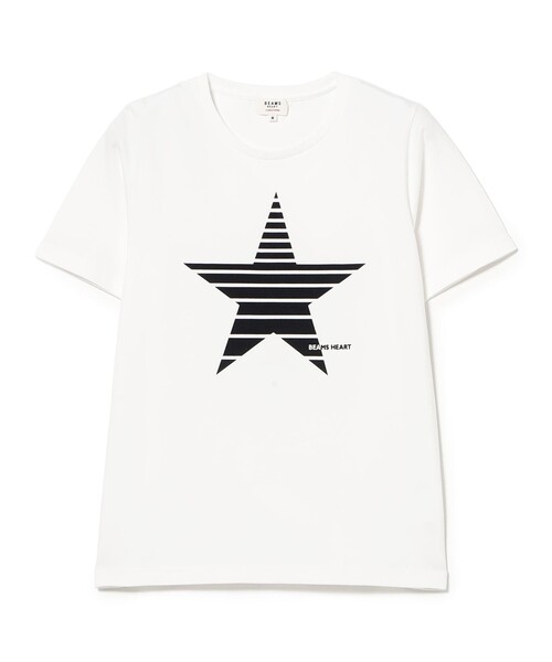 BEAMS HEART（ビームスハート）の「フロッキー スター Tシャツ（Tシャツ/カットソー・レディース・オフホワイト/チャコールグレー/ネイビー・MEDIUM/LARGE）」の15枚目の写真