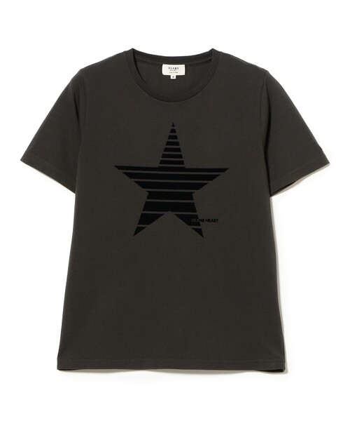 BEAMS HEART（ビームスハート）の「フロッキー スター Tシャツ（Tシャツ/カットソー・レディース・オフホワイト/チャコールグレー/ネイビー・MEDIUM/LARGE）」の12枚目の写真