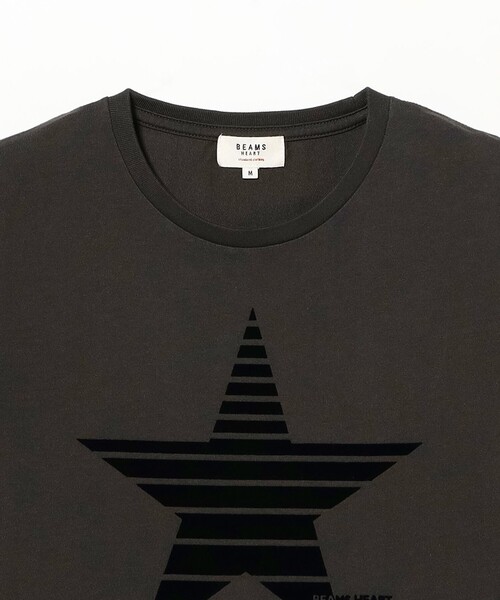 BEAMS HEART（ビームスハート）の「フロッキー スター Tシャツ（Tシャツ/カットソー・レディース・オフホワイト/チャコールグレー/ネイビー・MEDIUM/LARGE）」の11枚目の写真