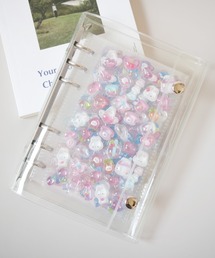 Jelly moo（ジェリームー）の「【 Jelly moo / ジェリームー 】 A6サイズ クリアバインダー シール手帳 / シール帳 ( 10リフィル付き )（ステッカー/テープ）」