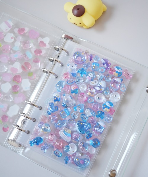 セール】【 Jelly moo / ジェリームー 】 A6サイズ クリアバインダー