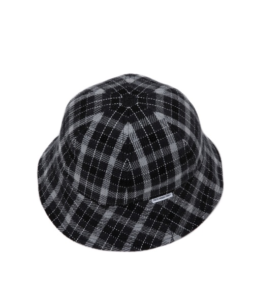 COOTIE PRODUCTIONS（クーティープロダクションズ）の「Heavy Flannel Check Ball Hat（ハット・メンズ・ブラック系その他・LARGE/MEDIUM）」の4枚目の写真