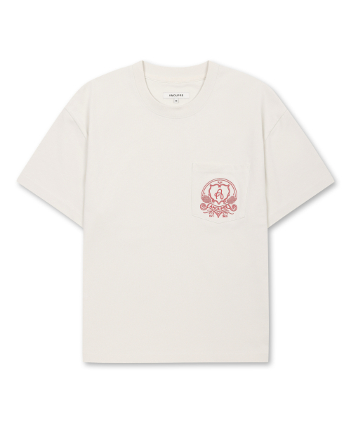 One Pocket symbol T-shirt (Ivory)_J3TAM25201IVX