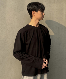 UNLOADER（アンローダー）の「スリーボタンセミクロップロングスリーブ[ブラック]（Tシャツ/カットソー）」