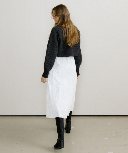 OCTETTE(オテット)の「COZY COTTON SLIP OPS_IVORY(ワンピース・レディース・アイボリー・FREE)」の4枚目の写真