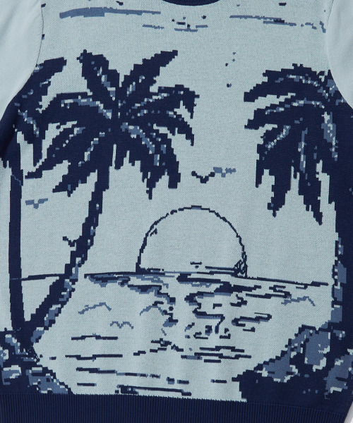 OUTSTANDING(アウトスタンディング)の「HS JACQUARD KNIT PALM TREE_NAVY(Tシャツ/カットソー・レディース・その他・SMALL/MEDIUM/LARGE)」の5枚目の写真