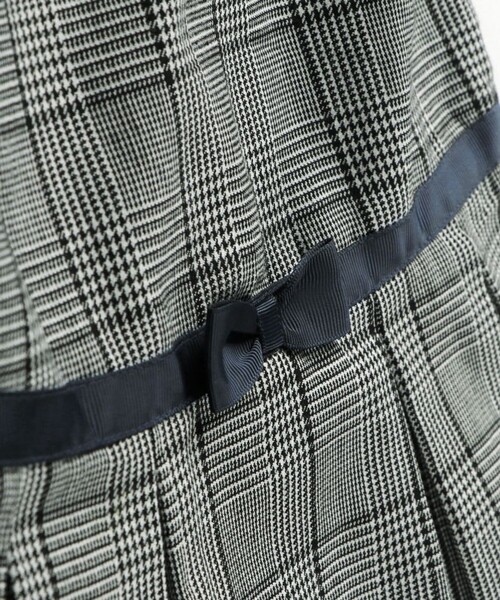 BRANSHES(ブランシェス)の「【フォーマル】グレンチェック裾レースジャンパースカート(ジャンパースカート・キッズ・グレー・120/130/110)」の10枚目の写真