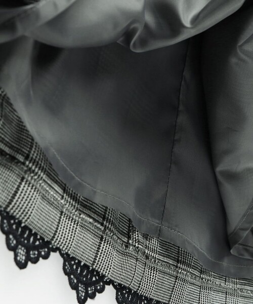 BRANSHES(ブランシェス)の「【フォーマル】グレンチェック裾レースジャンパースカート(ジャンパースカート・キッズ・グレー・120/130/110)」の12枚目の写真