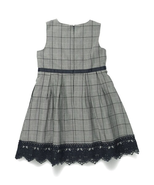 BRANSHES(ブランシェス)の「【フォーマル】グレンチェック裾レースジャンパースカート(ジャンパースカート・キッズ・グレー・120/130/110)」の15枚目の写真