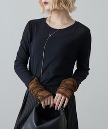 Lui's | 袖シャーリングデザインプルオーバー(Tシャツ/カットソー)