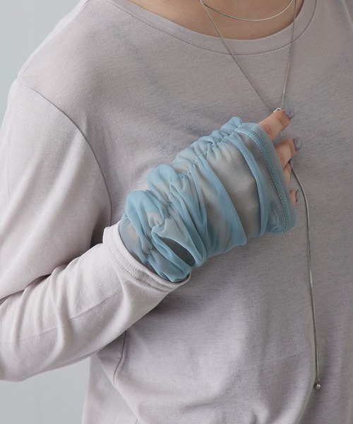 Lui's（ルイス）の「袖シャーリングデザインプルオーバー（Tシャツ/カットソー・レディース・ブラック/グレー/ホワイト・FREE）」の21枚目の写真