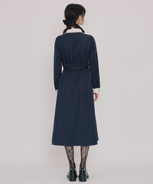 REDYAZEL(レディアゼル)の「フロントZIPストライプロングワンピース(ワンピース・レディース・ピンク/ネイビー/ブルー・MEDIUM/SMALL)」の21枚目の写真