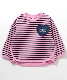 apres les cours | ハートフリルポケットゆったりトレーナー(スウェット)