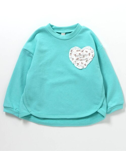 apres les cours（アプレレクール）の「ハートフリルポケットゆったりトレーナー（スウェット・キッズ・レッド/その他2/ミント/イエロー・80/90/100/110/120/130/140）」の20枚目の写真