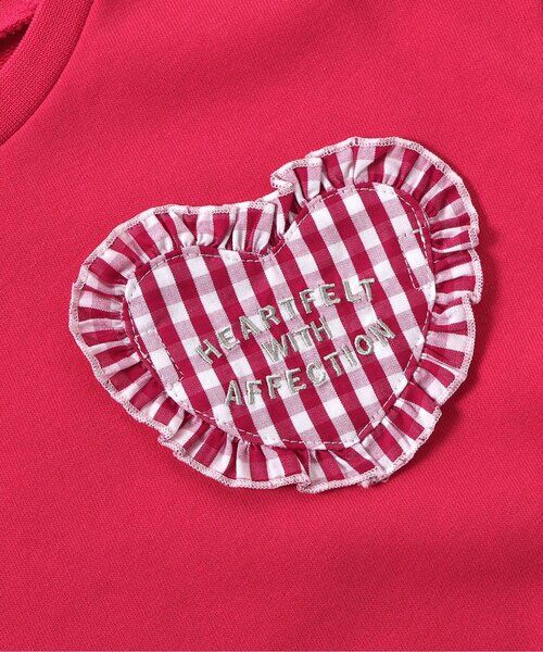 apres les cours（アプレレクール）の「ハートフリルポケットゆったりトレーナー（スウェット・キッズ・レッド/その他2/ミント/イエロー・80/90/100/110/120/130/140）」の13枚目の写真