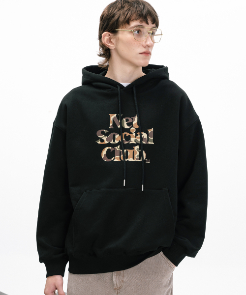 OG LOGO CAMO HOOD (BLACK)