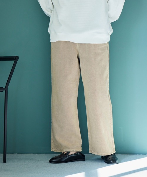 studio CLIP（スタディオクリップ）の「ストレート甘織りデニムパンツ[プチ・プラスサイズあり]《CLIP denim》（デニムパンツ・レディース・ライトベージュ/ライトブルー/ライトグレー/ブルー系その他・PF/XXX-LARGE/XX-LARGE/X-LARGE/LARGE/MEDIUM）」の15枚目の写真