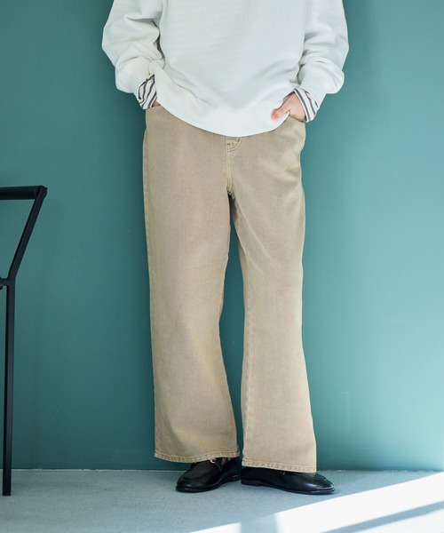 studio CLIP（スタディオクリップ）の「ストレート甘織りデニムパンツ[プチ・プラスサイズあり]《CLIP denim》（デニムパンツ・レディース・ライトベージュ/ライトブルー/ライトグレー/ブルー系その他・PF/XXX-LARGE/XX-LARGE/X-LARGE/LARGE/MEDIUM）」の17枚目の写真