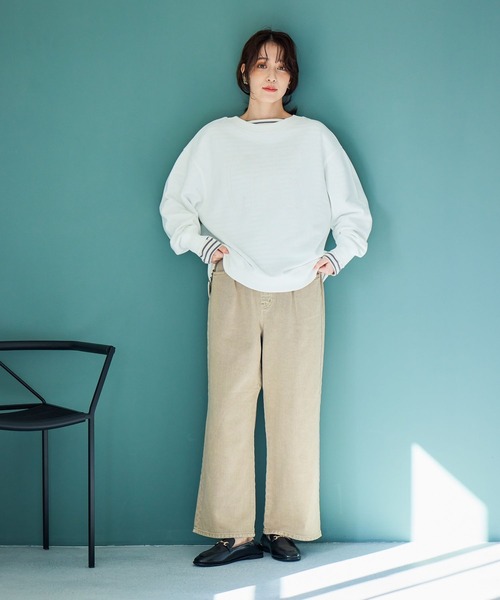 studio CLIP（スタディオクリップ）の「ストレート甘織りデニムパンツ[プチ・プラスサイズあり]《CLIP denim》（デニムパンツ・レディース・ライトベージュ/ライトブルー/ライトグレー/ブルー系その他・PF/XXX-LARGE/XX-LARGE/X-LARGE/LARGE/MEDIUM）」の18枚目の写真