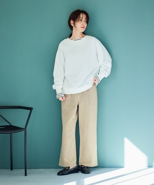 studio CLIP（スタディオクリップ）の「ストレート甘織りデニムパンツ[プチ・プラスサイズあり]《CLIP denim》（デニムパンツ・レディース・ライトベージュ/ライトブルー/ライトグレー/ブルー系その他・PF/XXX-LARGE/XX-LARGE/X-LARGE/LARGE/MEDIUM）」の19枚目の写真