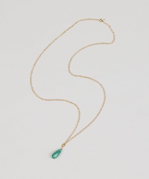 GALLARDAGALANTE（ガリャルダガランテ）の「サークルチェーンストーンネックレス（リング・レディース・ネイビー/グリーン・FREE）」の4枚目の写真