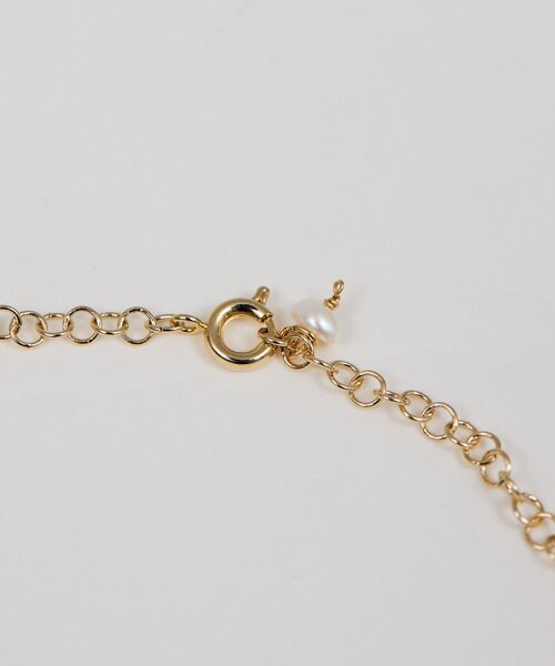 GALLARDAGALANTE（ガリャルダガランテ）の「サークルチェーンストーンネックレス（リング・レディース・ネイビー/グリーン・FREE）」の6枚目の写真