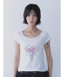 ROSE HEART T-SHIRTS
