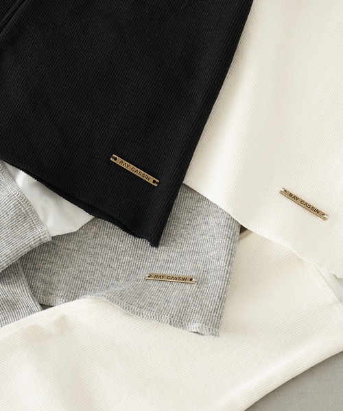 RAY CASSIN(レイカズン)の「シアーレイヤードレッグウォーマー(レッグウォーマー・レディース・ブラック/グレー/ホワイト・FREE)」の4枚目の写真