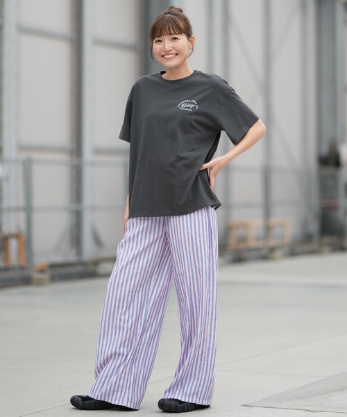 ROXY/ロキシー ロングパンツ ワイドパンツ 花柄 ストライプ チェック柄