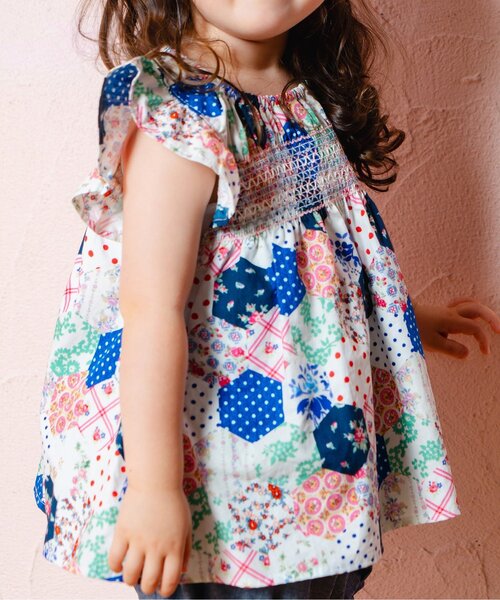 Boribon（ボリボン）の「ミニョンスモッキングミルキースーツ（その他ベビーウェア・キッズ・マルチ・70/80/90）」の4枚目の写真