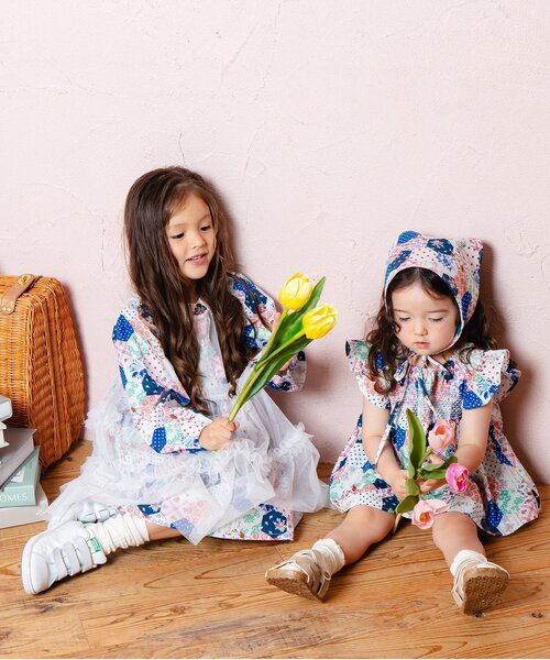 Boribon（ボリボン）の「ミニョンスモッキングミルキースーツ（その他ベビーウェア・キッズ・マルチ・70/80/90）」の7枚目の写真