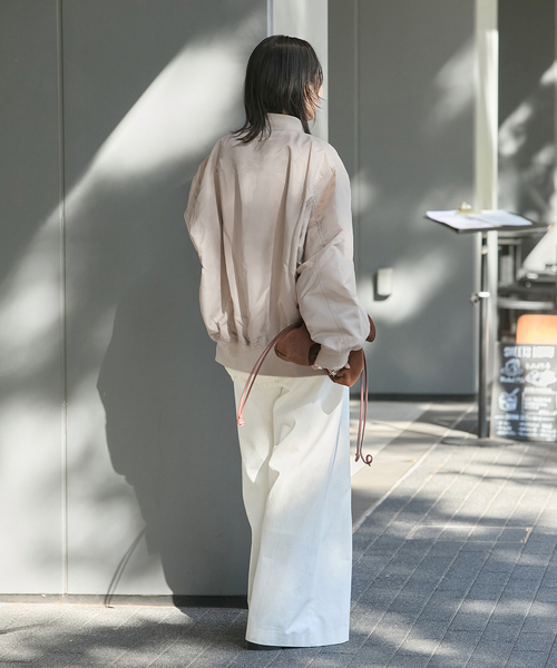 JOURNAL STANDARD（ジャーナルスタンダード）の「《追加》【洗える】ダブルジップMA-1（MA-1・レディース・ブラウン/ベージュ・FREE）」の3枚目の写真