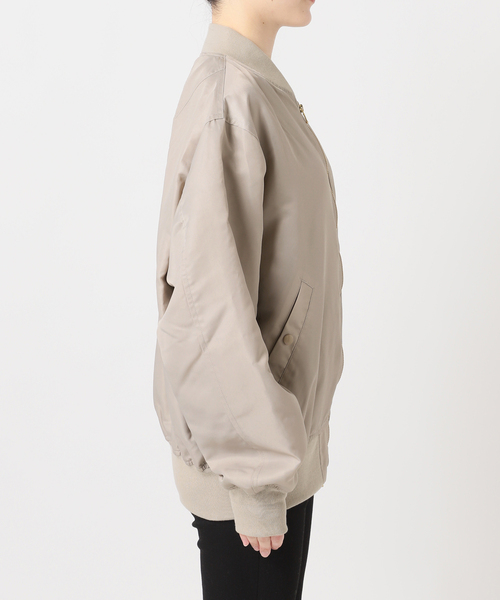 JOURNAL STANDARD（ジャーナルスタンダード）の「《追加》【洗える】ダブルジップMA-1（MA-1・レディース・ブラウン/ベージュ・FREE）」の12枚目の写真