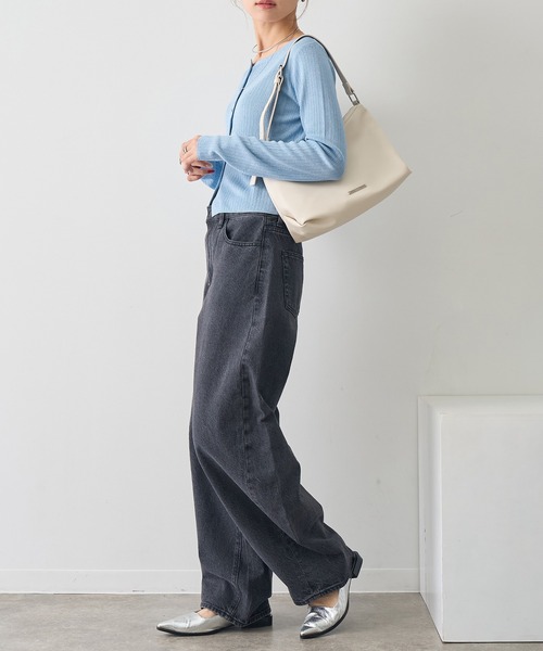 NOGLE(ノグル)の「【NOGLE/ノグル】ラメリブコンパクトカーディガン(カーディガン/ボレロ・レディース・グレイッシュベージュ/ブルー/ピンク・FREE)」の10枚目の写真