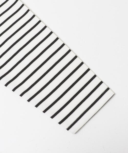 FORK&SPOON(フォークアンドスプーン)の「FORK&SPOON クロップドボートネックボーダー(Tシャツ/カットソー・レディース・ピンク系その他/ブラック系その他・1)」の11枚目の写真