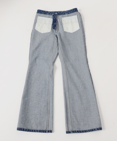 Oriens JOURNAL STANDARD（オリエンス ジャーナルスタンダード）の「フレアデニムパンツ（デニムパンツ・レディース・グレー/ネイビー・36/38）」の11枚目の写真