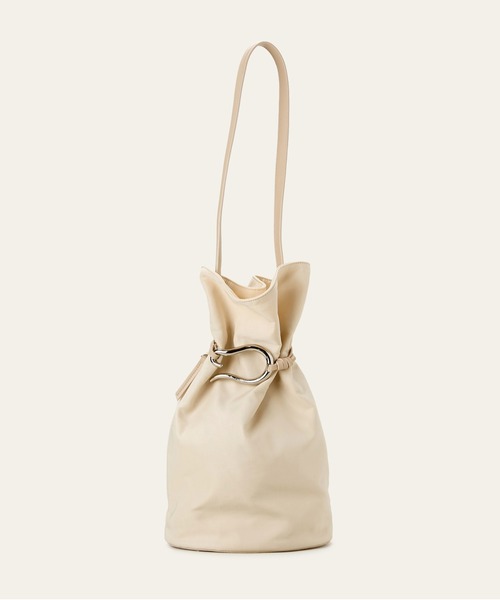 LE VERNIS(ル・ベルニ)の「LE VERNIS(ル・ベルニ)Poire bucket bag M(ショルダーバッグ・レディース・ブラック/グレー/ホワイト・FREE)」の15枚目の写真
