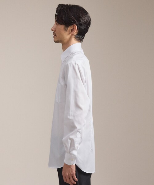 TAKEO KIKUCHI(タケオキクチ)の「【形態安定】ドビー ドレスシャツ(ビジネスシャツ・メンズ・ホワイト/ホワイト系・01/02/03/04)」の11枚目の写真