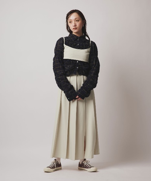 W:Huku(フーク)の「【W:Huku / ソフトタッチツイル】ロング ストラップ キャミソール ビスチェ / Soft-Touch Twill Long Strap Bustier(ベスト・レディース・ブラック/ベージュ系その他/ブラウン系その他/グレー系その他・FREE)」の19枚目の写真