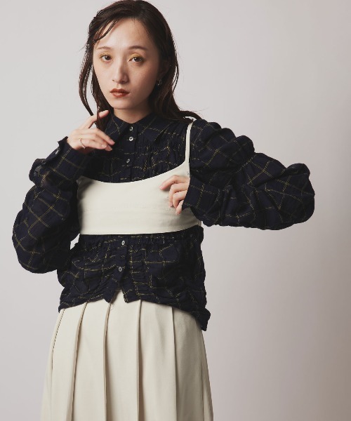 W:Huku(フーク)の「【W:Huku / ソフトタッチツイル】ロング ストラップ キャミソール ビスチェ / Soft-Touch Twill Long Strap Bustier(ベスト・レディース・ブラック/ベージュ系その他/ブラウン系その他/グレー系その他・FREE)」の17枚目の写真