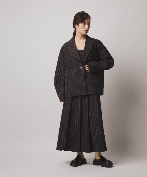 W:Huku(フーク)の「【W:Huku / ソフトタッチツイル】ロング ストラップ キャミソール ビスチェ / Soft-Touch Twill Long Strap Bustier(ベスト・レディース・ブラック/ベージュ系その他/ブラウン系その他/グレー系その他・FREE)」の12枚目の写真