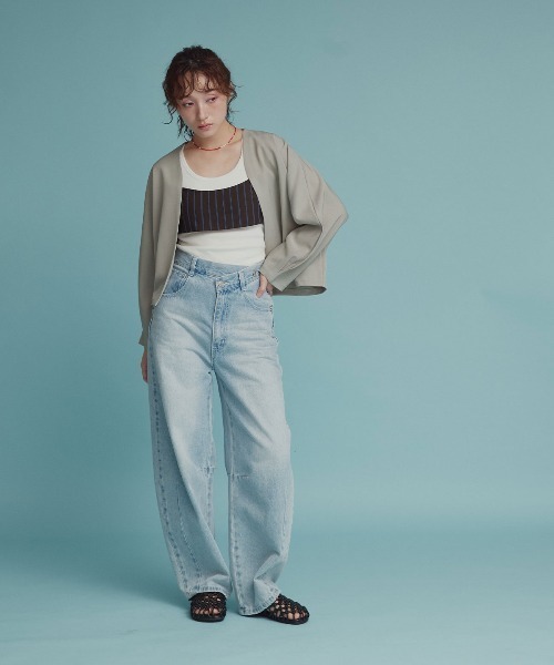 W:Huku(フーク)の「【W:Huku / ソフトタッチツイル】ロング ストラップ キャミソール ビスチェ / Soft-Touch Twill Long Strap Bustier(ベスト・レディース・ブラック/ベージュ系その他/ブラウン系その他/グレー系その他・FREE)」の9枚目の写真