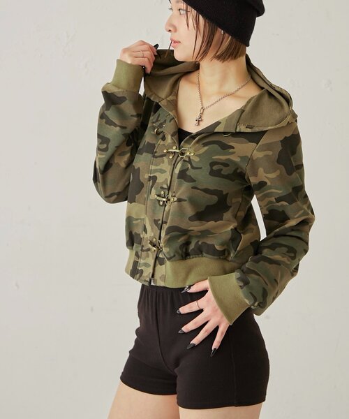 WHO'S WHO gallery（フーズフーギャラリー）の「ファイヤーマンフックパーカー（パーカー・レディース・グリーン/チャコールグレー/ライトグレー・SMALL/MEDIUM）」の21枚目の写真