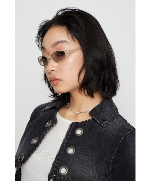 LAGUA GEM（ラグアジェム）の「CURVE SHAPE アイウェア（サングラス・レディース・ブラック/ベージュ/ブラウン・FREE）」の18枚目の写真