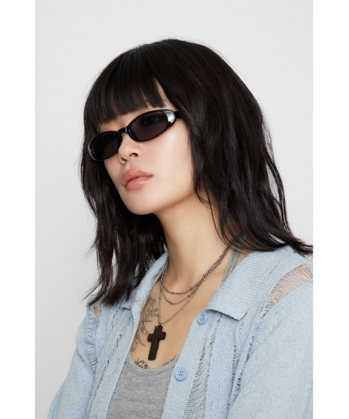 LAGUA GEM（ラグアジェム）の「CURVE SHAPE アイウェア（サングラス・レディース・ブラック/ベージュ/ブラウン・FREE）」の9枚目の写真