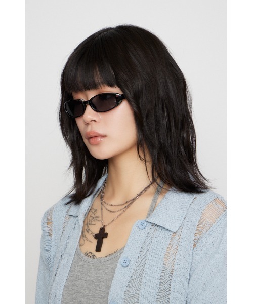 LAGUA GEM（ラグアジェム）の「CURVE SHAPE アイウェア（サングラス・レディース・ブラック/ベージュ/ブラウン・FREE）」の10枚目の写真