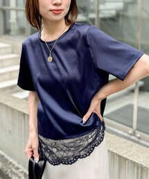 セール】ウォッシャブルパール釦スキッパータックブラウス（シャツ