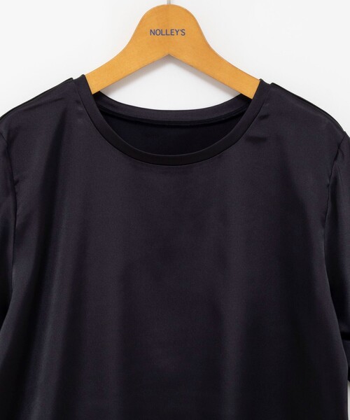NOLLEY’S(ノーリーズ)の「ウォッシャブル裾レースオトナサテンTシャツ(シャツ/ブラウス・レディース・ブラック/ネイビー/ホワイト・38)」の21枚目の写真